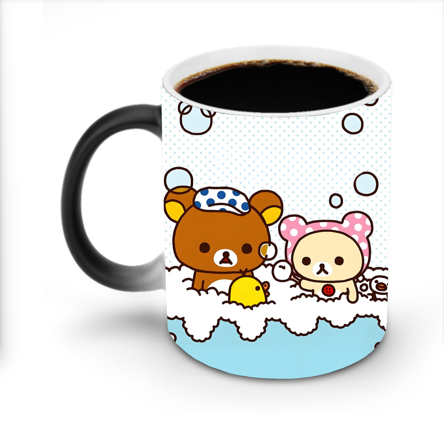 （画像用） リラックマ リラックマ キイロイトリ Rilakkuma Korilakkuma Kiiroitori 温度変色マグカップ