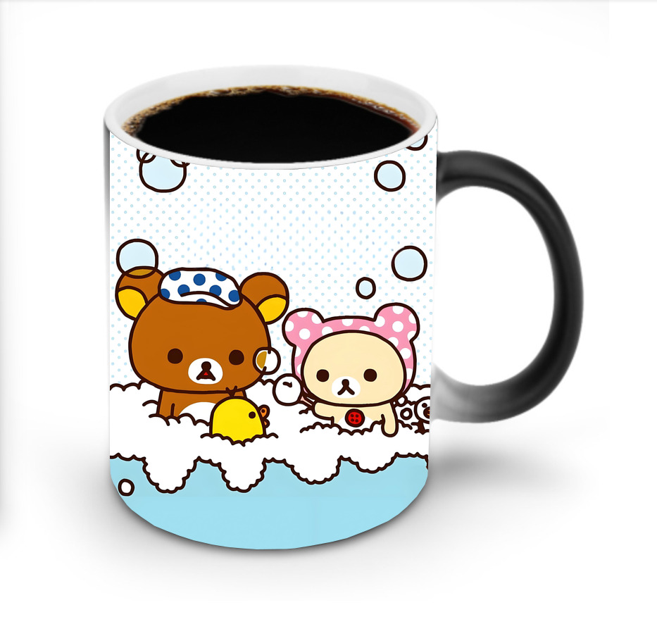 （画像用） リラックマ リラックマ キイロイトリ Rilakkuma Korilakkuma Kiiroitori 温度変色マグカップ