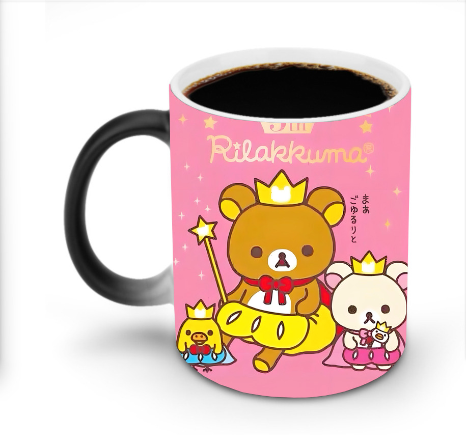 （画像用） リラックマ リラックマ キイロイトリ Rilakkuma Korilakkuma Kiiroitori 温度変色マグカップ