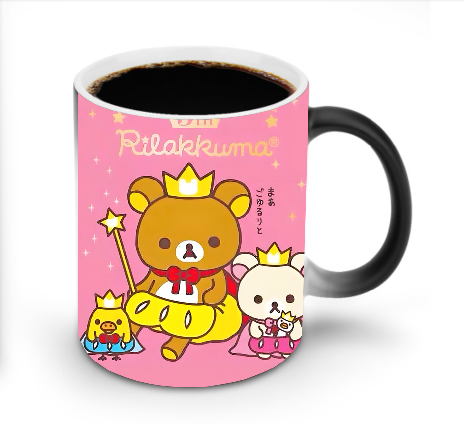 （画像用） リラックマ リラックマ キイロイトリ Rilakkuma Korilakkuma Kiiroitori 温度変色マグカップ