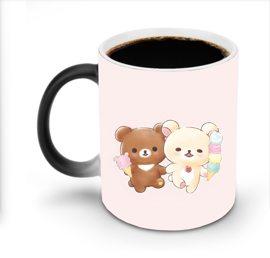 （画像用） リラックマ リラックマ キイロイトリ Rilakkuma Korilakkuma Kiiroitori 温度変色マグカップ