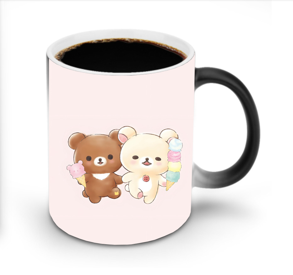 （画像用） リラックマ リラックマ キイロイトリ Rilakkuma Korilakkuma Kiiroitori 温度変色マグカップ