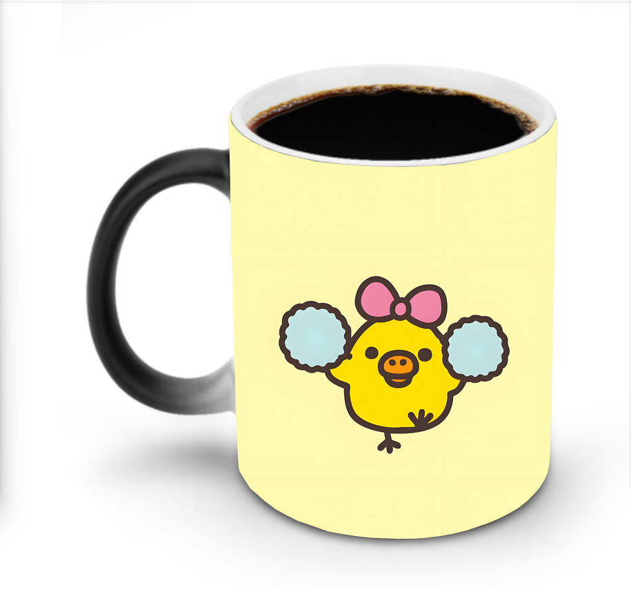 （画像用） リラックマ リラックマ キイロイトリ Rilakkuma Korilakkuma Kiiroitori 温度変色マグカップ