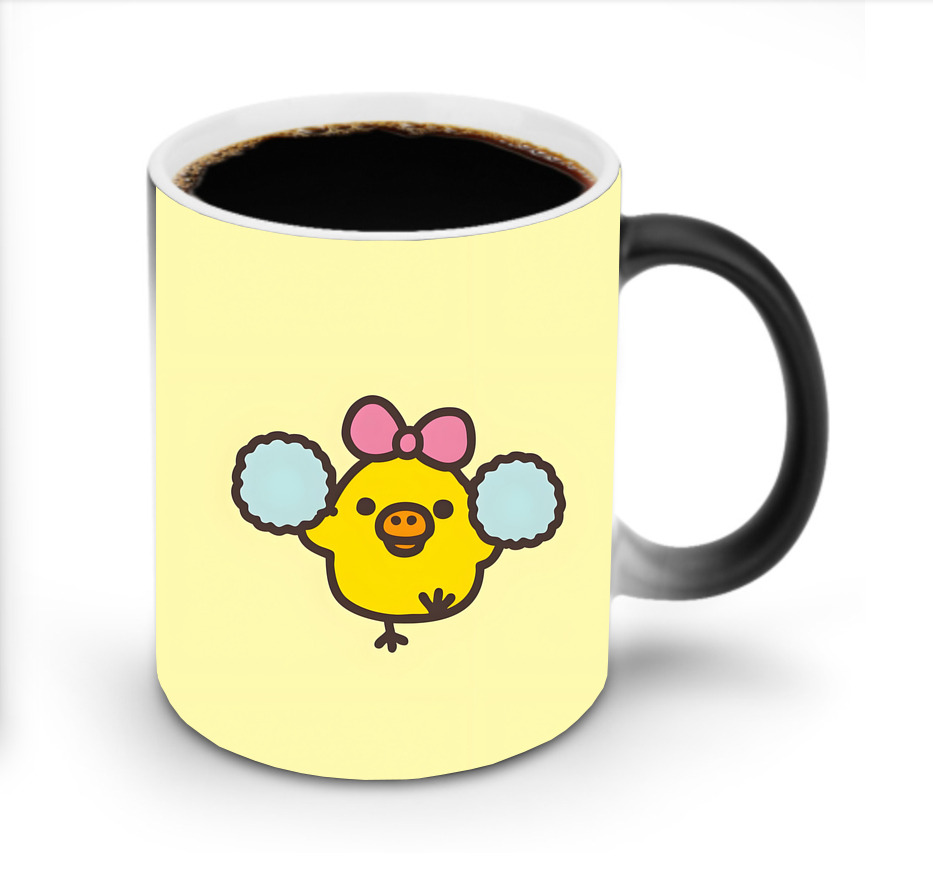 （画像用） リラックマ リラックマ キイロイトリ Rilakkuma Korilakkuma Kiiroitori 温度変色マグカップ
