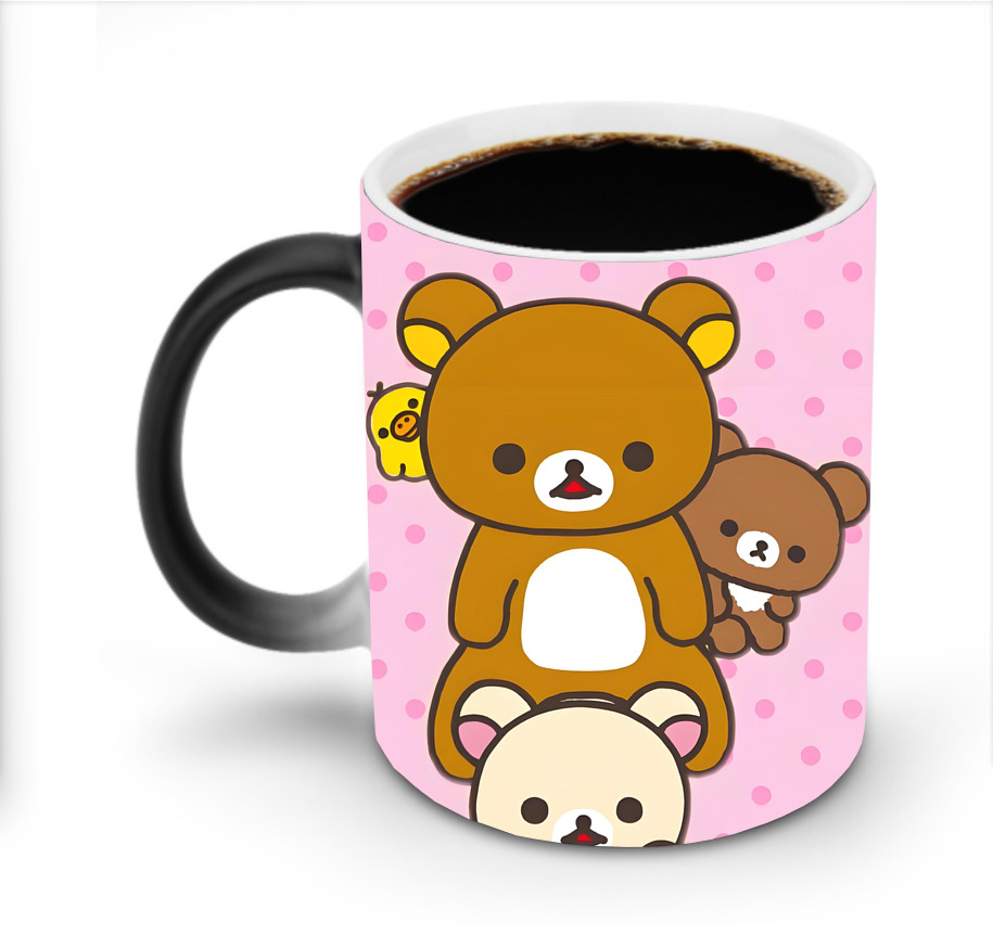 （画像用） リラックマ リラックマ キイロイトリ Rilakkuma Korilakkuma Kiiroitori 温度変色マグカップ