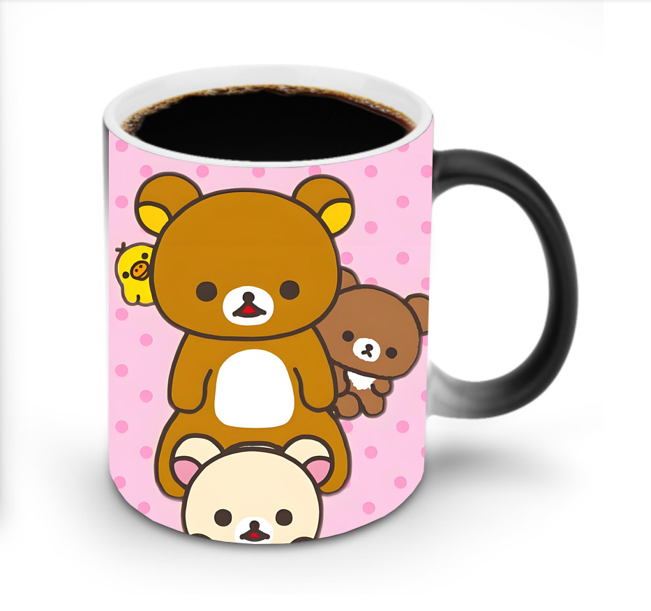 （画像用） リラックマ リラックマ キイロイトリ Rilakkuma Korilakkuma Kiiroitori 温度変色マグカップ
