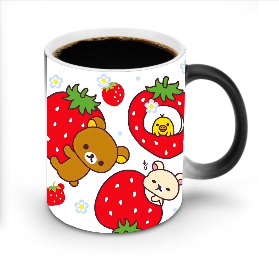 （画像用） リラックマ リラックマ キイロイトリ Rilakkuma Korilakkuma Kiiroitori 温度変色マグカップ