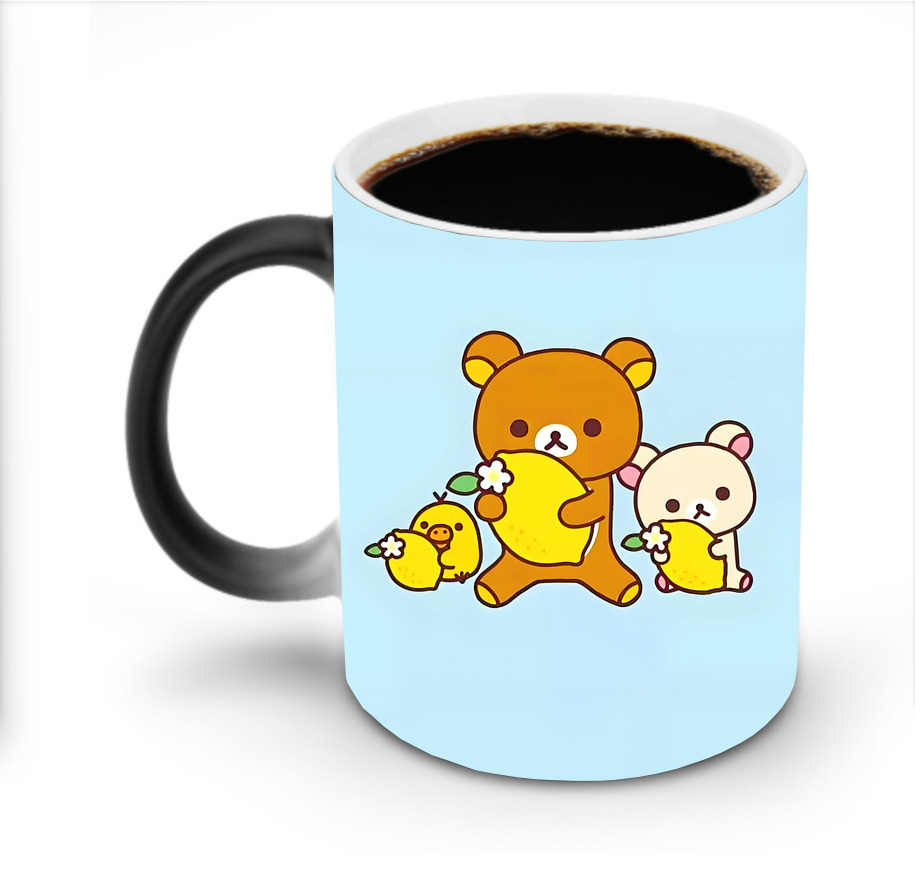 （画像用） リラックマ リラックマ キイロイトリ Rilakkuma Korilakkuma Kiiroitori 温度変色マグカップ