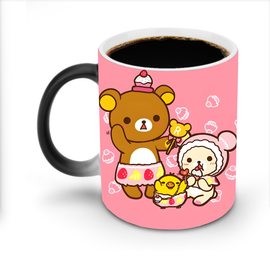 （画像用） リラックマ リラックマ キイロイトリ Rilakkuma Korilakkuma Kiiroitori 温度変色マグカップ