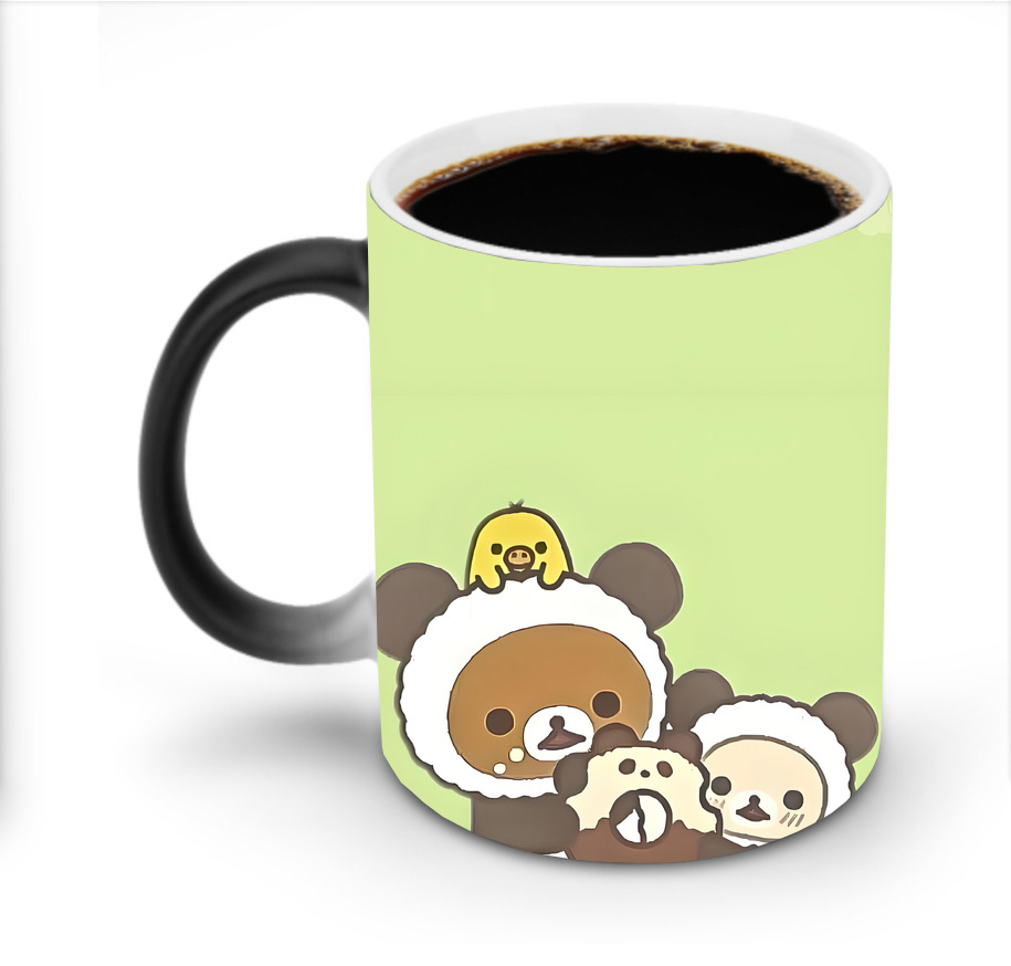 （画像用） リラックマ リラックマ キイロイトリ Rilakkuma Korilakkuma Kiiroitori 温度変色マグカップ