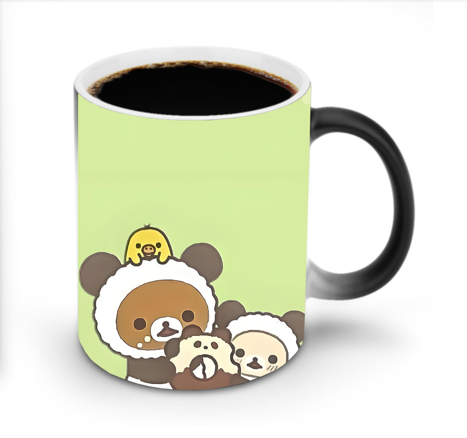 （画像用） リラックマ リラックマ キイロイトリ Rilakkuma Korilakkuma Kiiroitori 温度変色マグカップ