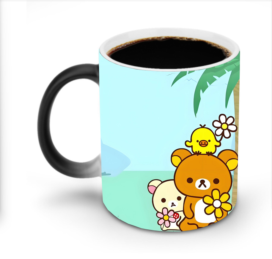 （画像用） リラックマ リラックマ キイロイトリ Rilakkuma Korilakkuma Kiiroitori 温度変色マグカップ