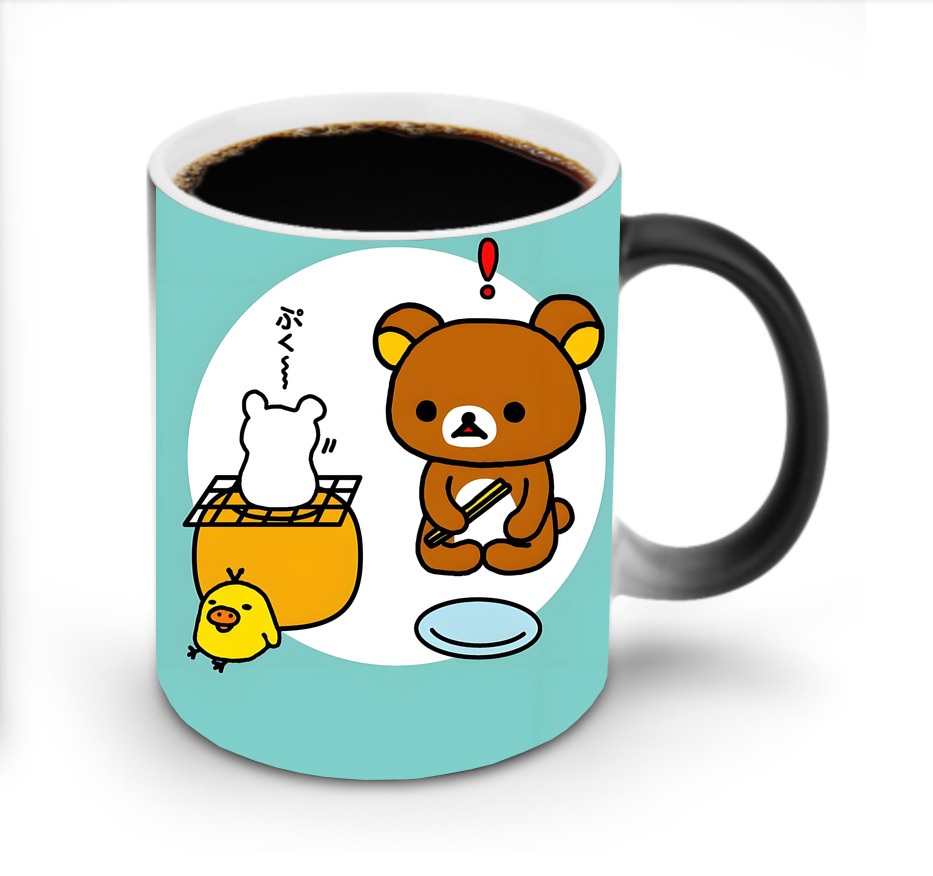 （画像用） リラックマ リラックマ キイロイトリ Rilakkuma Korilakkuma Kiiroitori 温度変色マグカップ