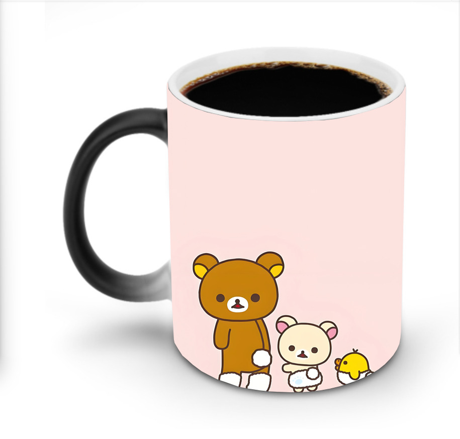 （画像用） リラックマ リラックマ キイロイトリ Rilakkuma Korilakkuma Kiiroitori 温度変色マグカップ