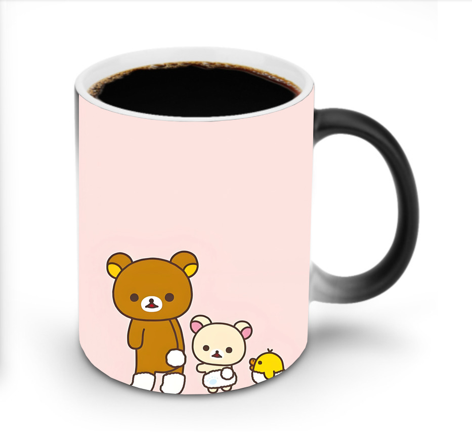 （画像用） リラックマ リラックマ キイロイトリ Rilakkuma Korilakkuma Kiiroitori 温度変色マグカップ