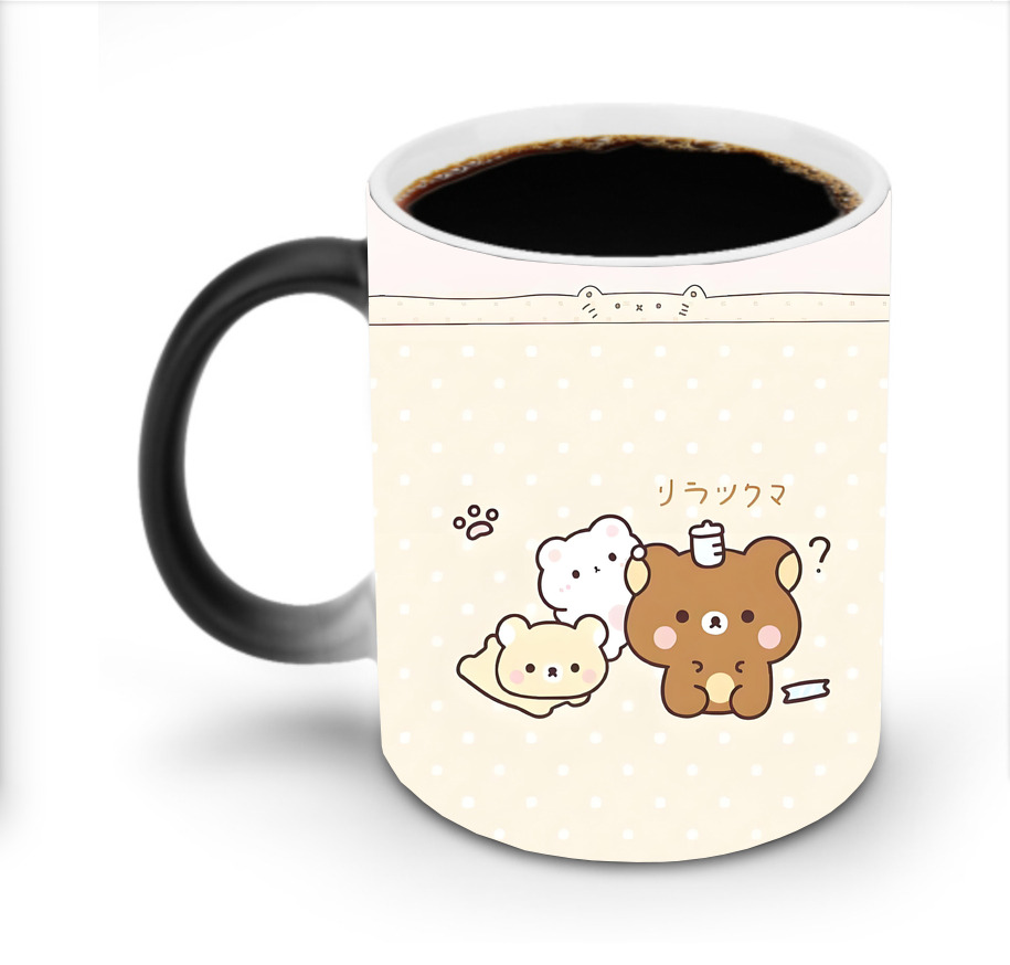 （画像用） リラックマ リラックマ キイロイトリ Rilakkuma Korilakkuma Kiiroitori 温度変色マグカップ
