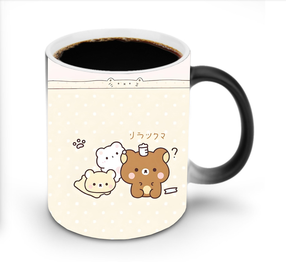 （画像用） リラックマ リラックマ キイロイトリ Rilakkuma Korilakkuma Kiiroitori 温度変色マグカップ