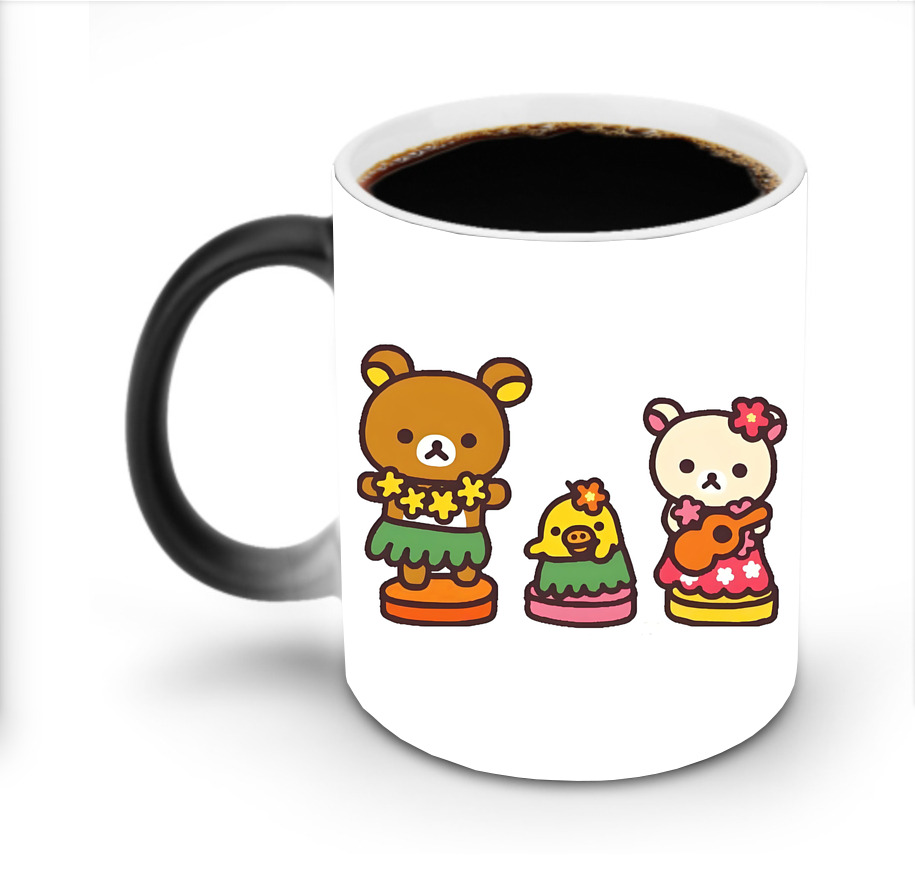 （画像用） リラックマ リラックマ キイロイトリ Rilakkuma Korilakkuma Kiiroitori 温度変色マグカップ