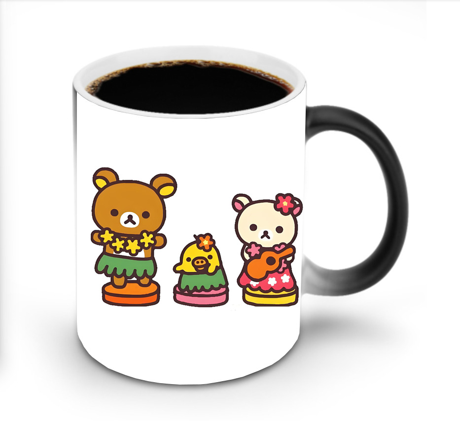 （画像用） リラックマ リラックマ キイロイトリ Rilakkuma Korilakkuma Kiiroitori 温度変色マグカップ