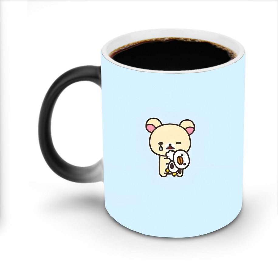 （画像用） リラックマ リラックマ キイロイトリ Rilakkuma Korilakkuma Kiiroitori 温度変色マグカップ