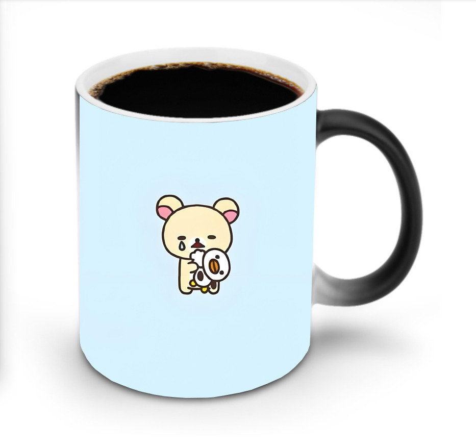 （画像用） リラックマ リラックマ キイロイトリ Rilakkuma Korilakkuma Kiiroitori 温度変色マグカップ