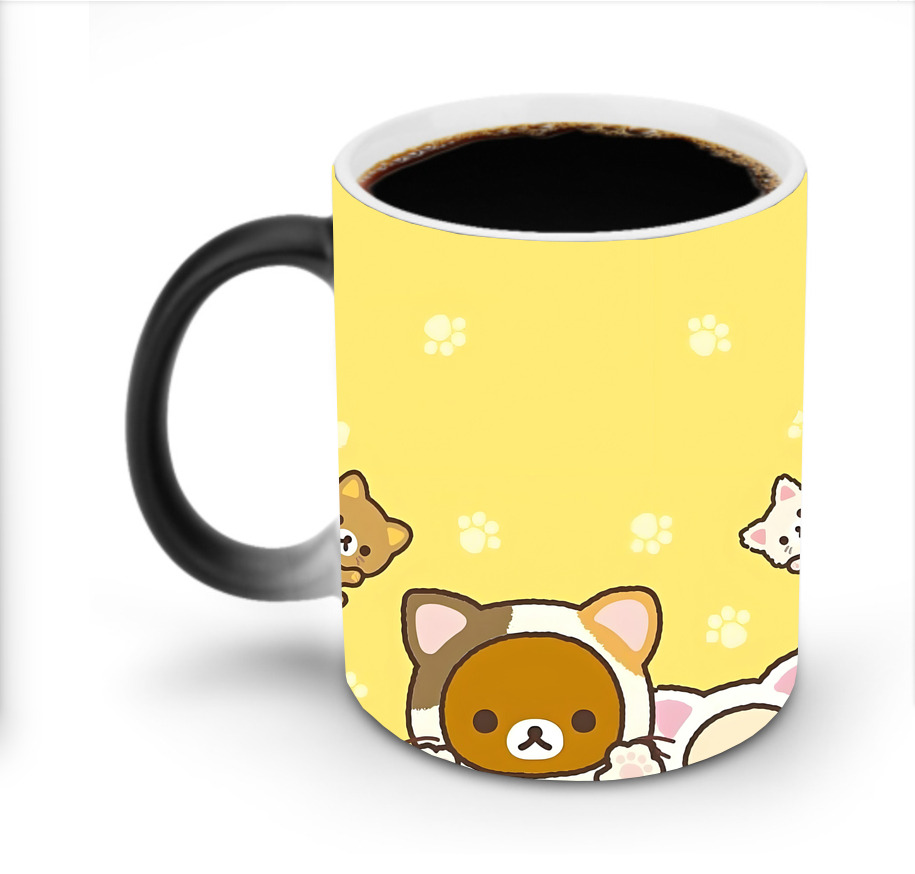 （画像用） リラックマ リラックマ キイロイトリ Rilakkuma Korilakkuma Kiiroitori 温度変色マグカップ