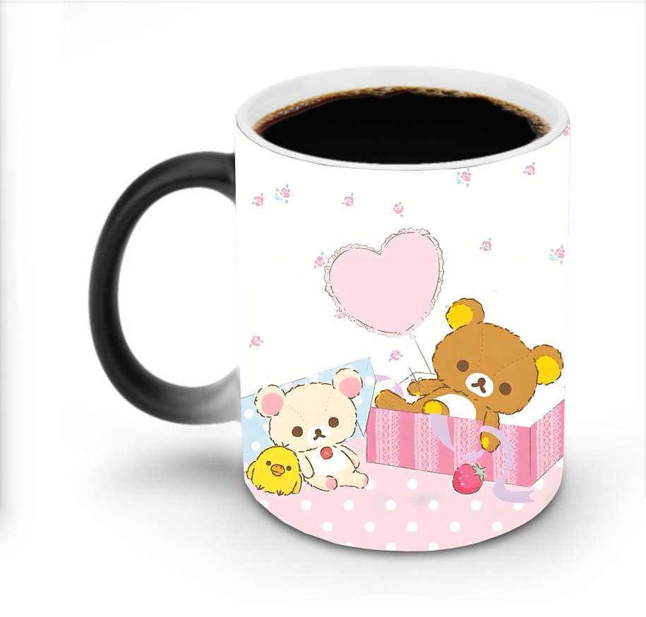 （画像用） リラックマ リラックマ キイロイトリ Rilakkuma Korilakkuma Kiiroitori 温度変色マグカップ