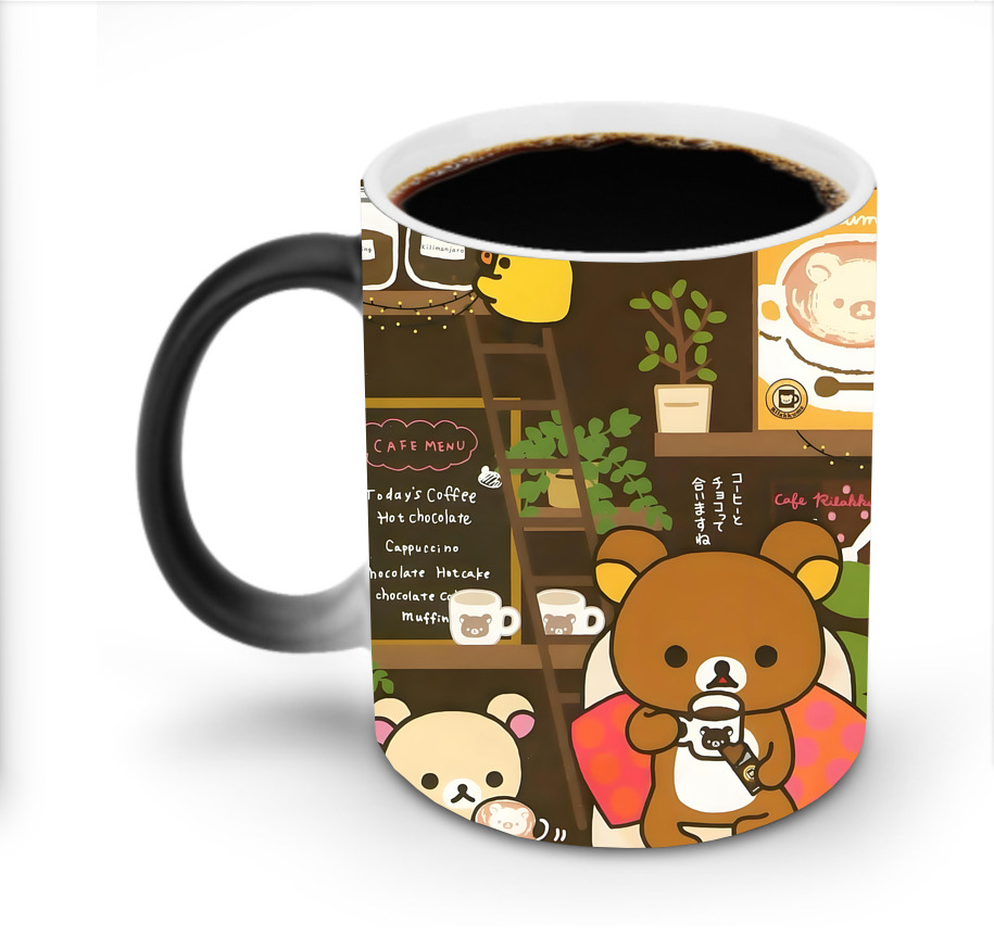 （画像用） リラックマ リラックマ キイロイトリ Rilakkuma Korilakkuma Kiiroitori 温度変色マグカップ