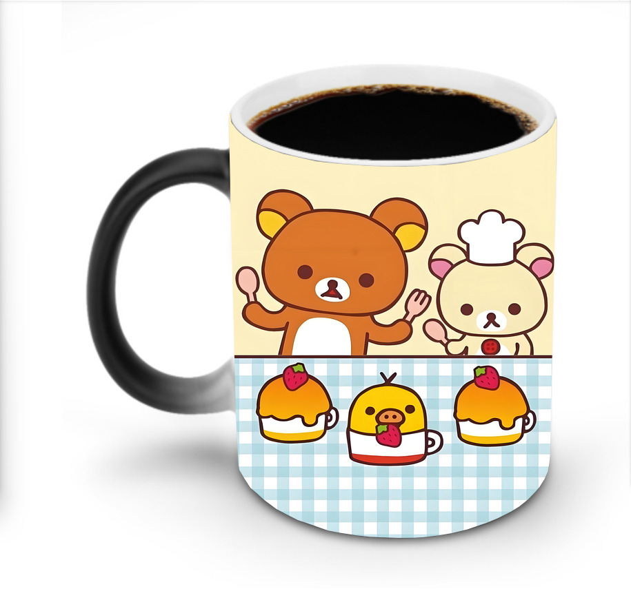 （画像用） リラックマ リラックマ キイロイトリ Rilakkuma Korilakkuma Kiiroitori 温度変色マグカップ