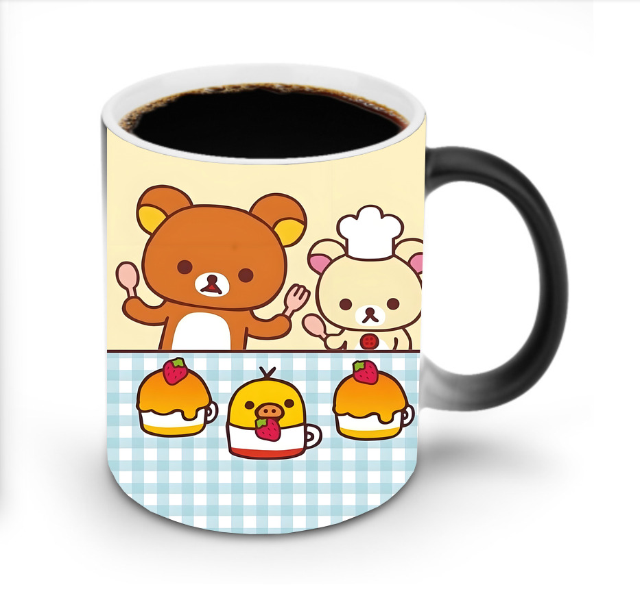 （画像用） リラックマ リラックマ キイロイトリ Rilakkuma Korilakkuma Kiiroitori 温度変色マグカップ