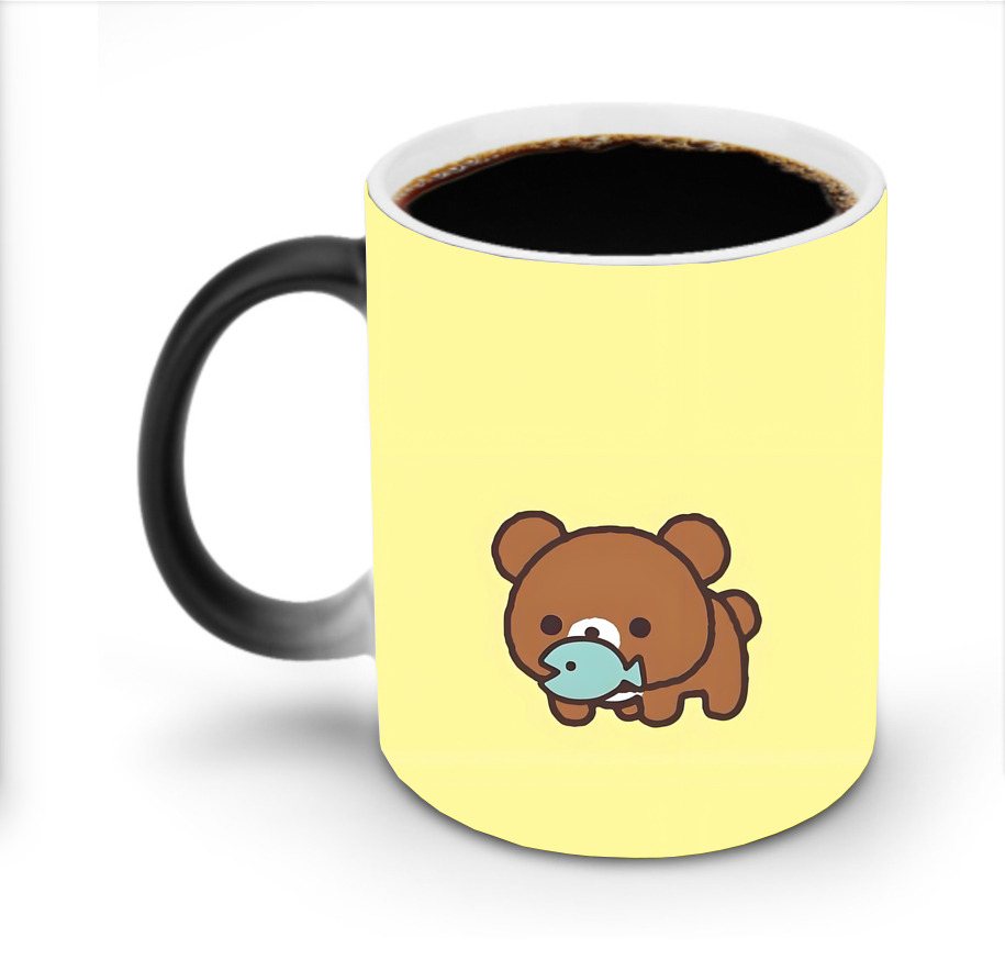 （画像用） リラックマ リラックマ キイロイトリ Rilakkuma Korilakkuma Kiiroitori 温度変色マグカップ