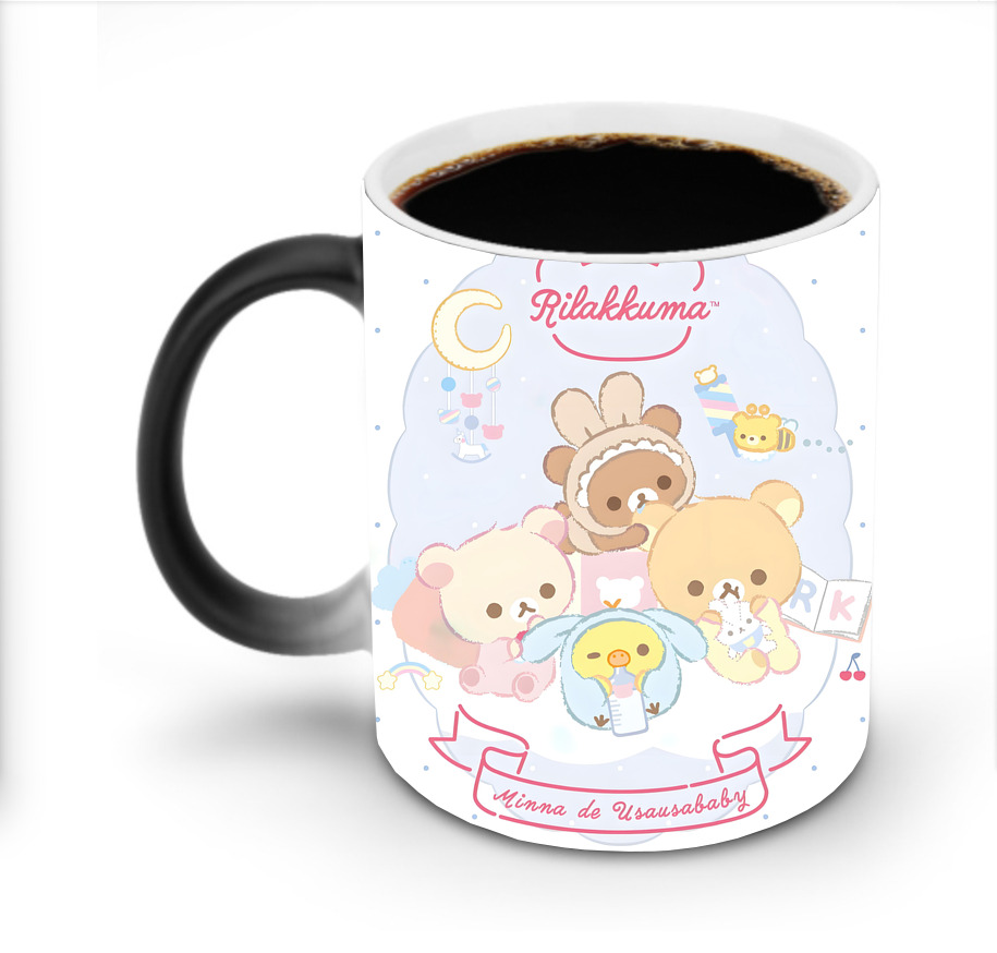 （画像用） リラックマ リラックマ キイロイトリ Rilakkuma Korilakkuma Kiiroitori 温度変色マグカップ