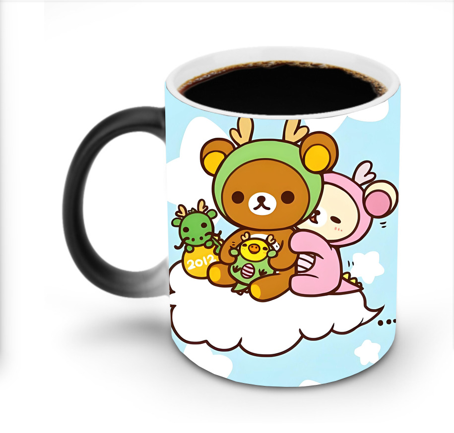 （画像用） リラックマ リラックマ キイロイトリ Rilakkuma Korilakkuma Kiiroitori 温度変色マグカップ