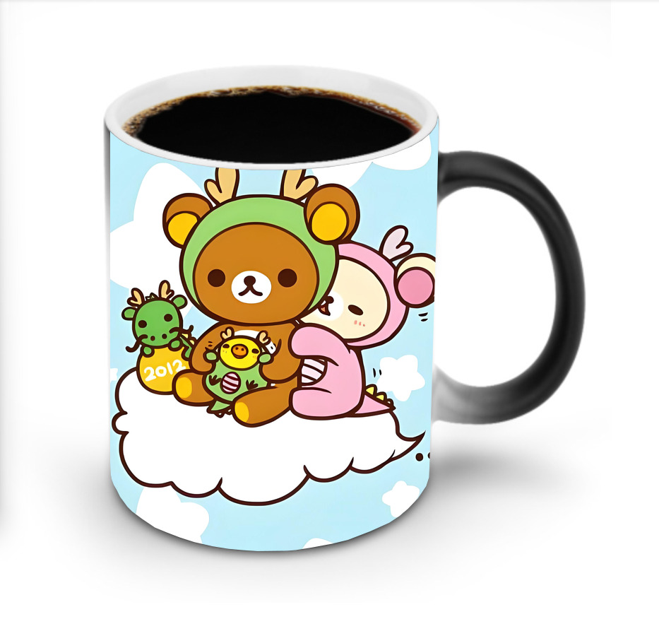 （画像用） リラックマ リラックマ キイロイトリ Rilakkuma Korilakkuma Kiiroitori 温度変色マグカップ