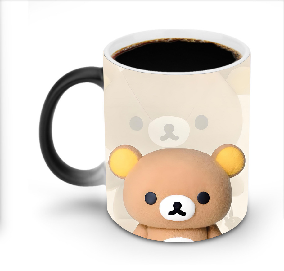 （画像用） リラックマ リラックマ キイロイトリ Rilakkuma Korilakkuma Kiiroitori 温度変色マグカップ