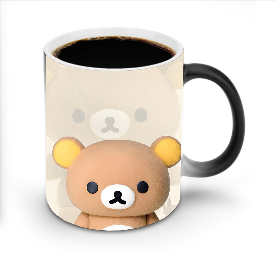 （画像用） リラックマ リラックマ キイロイトリ Rilakkuma Korilakkuma Kiiroitori 温度変色マグカップ