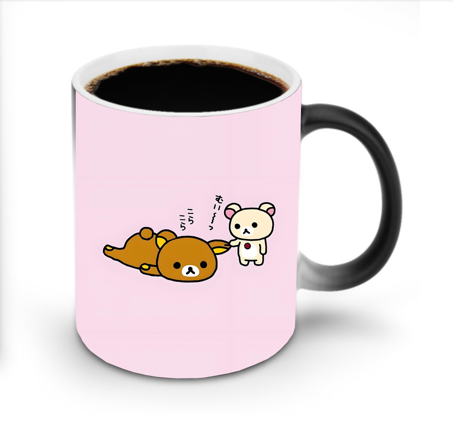 （画像用） リラックマ リラックマ キイロイトリ Rilakkuma Korilakkuma Kiiroitori 温度変色マグカップ