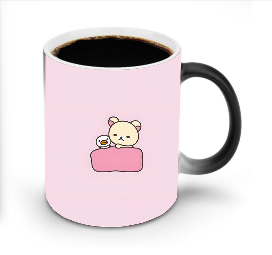 （画像用） リラックマ リラックマ キイロイトリ Rilakkuma Korilakkuma Kiiroitori 温度変色マグカップ