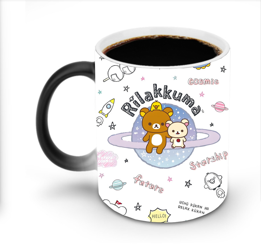 （画像用） リラックマ リラックマ キイロイトリ Rilakkuma Korilakkuma Kiiroitori 温度変色マグカップ