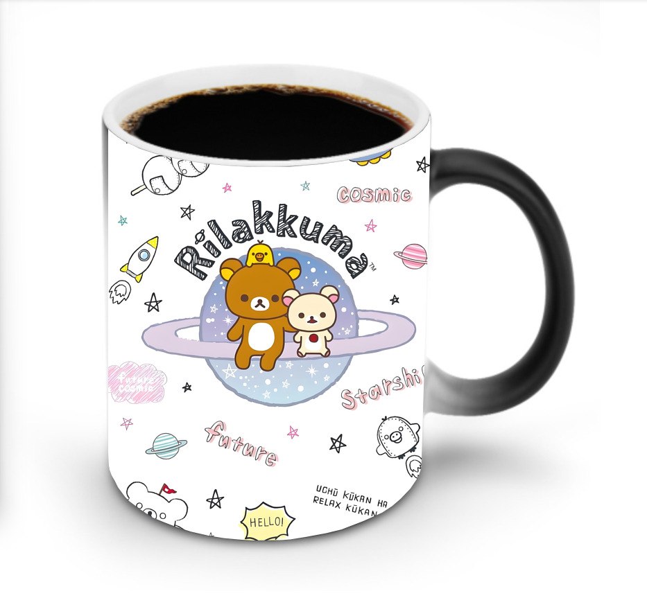 （画像用） リラックマ リラックマ キイロイトリ Rilakkuma Korilakkuma Kiiroitori 温度変色マグカップ