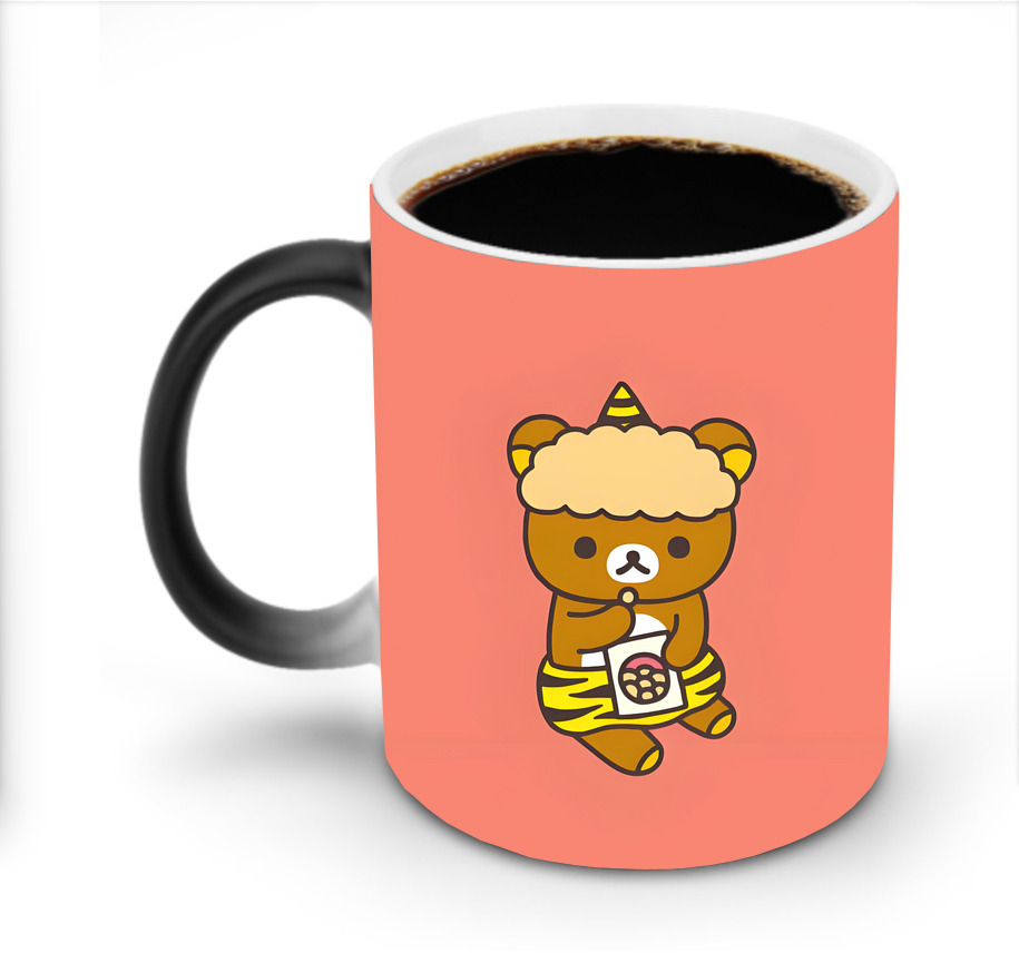 （画像用） リラックマ リラックマ キイロイトリ Rilakkuma Korilakkuma Kiiroitori 温度変色マグカップ