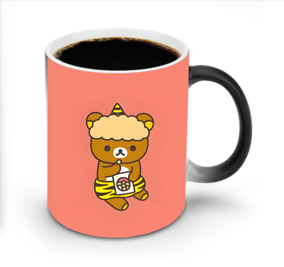 （画像用） リラックマ リラックマ キイロイトリ Rilakkuma Korilakkuma Kiiroitori 温度変色マグカップ