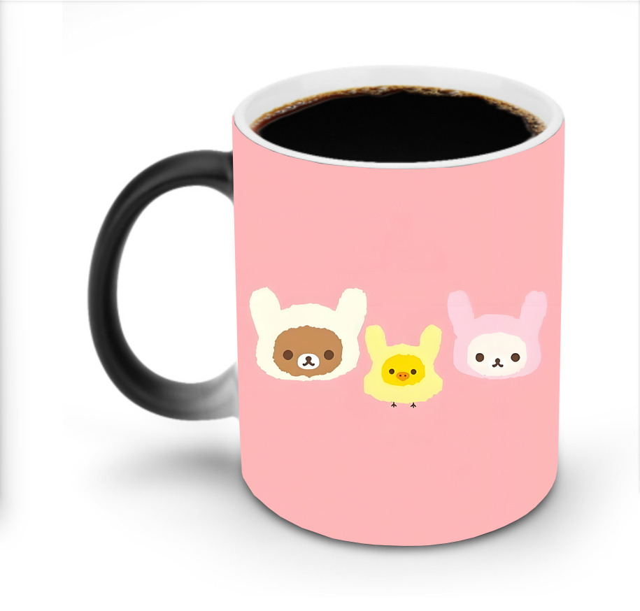 （画像用） リラックマ リラックマ キイロイトリ Rilakkuma Korilakkuma Kiiroitori 温度変色マグカップ