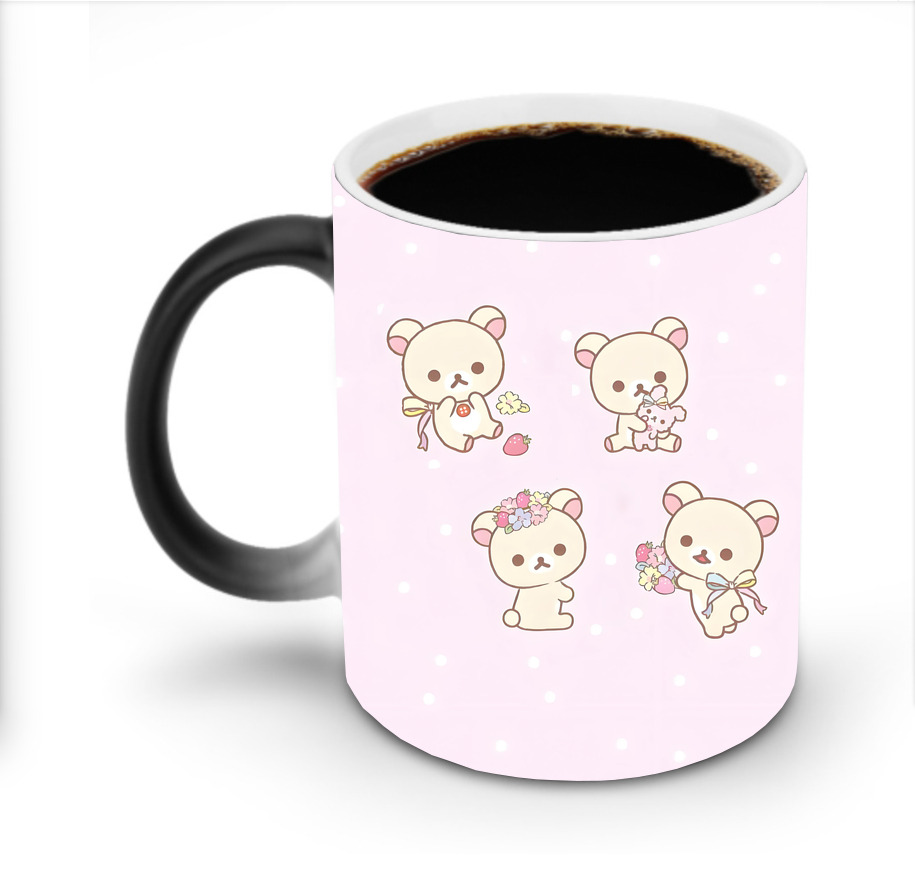 （画像用） リラックマ リラックマ キイロイトリ Rilakkuma Korilakkuma Kiiroitori 温度変色マグカップ