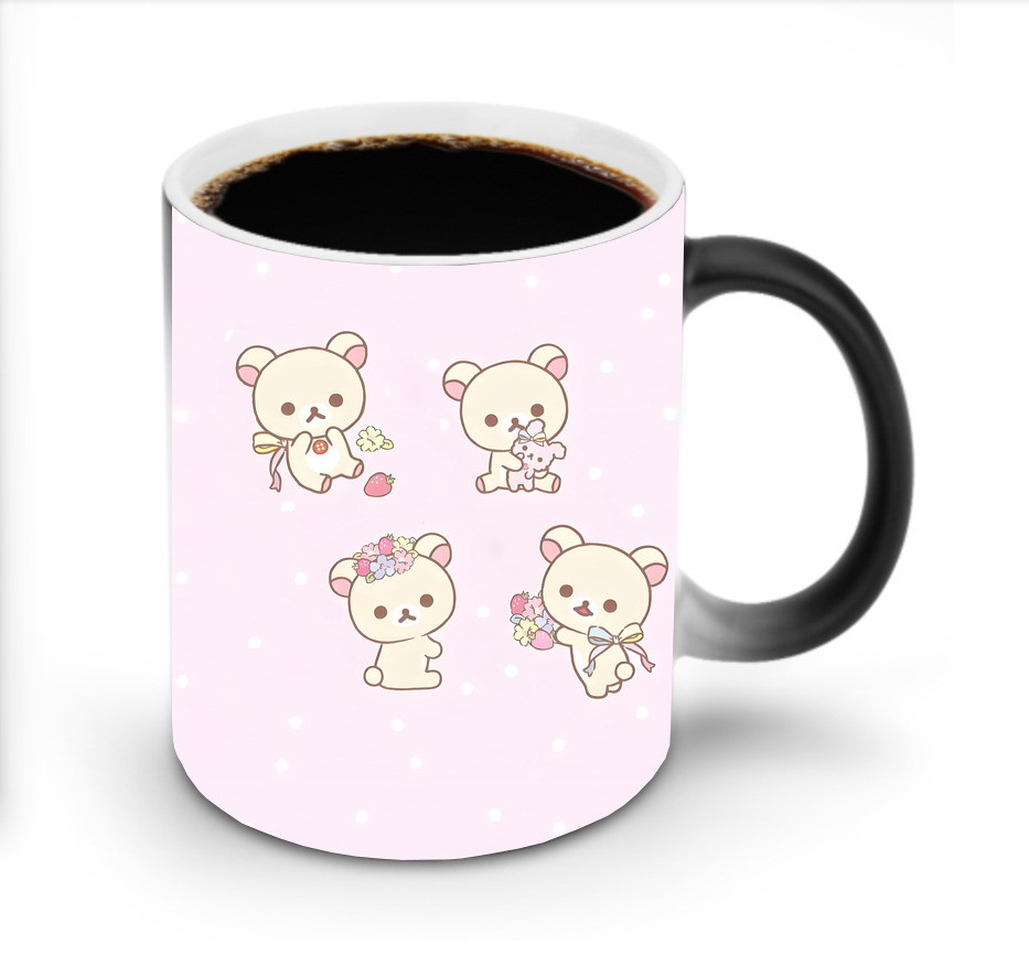 （画像用） リラックマ リラックマ キイロイトリ Rilakkuma Korilakkuma Kiiroitori 温度変色マグカップ