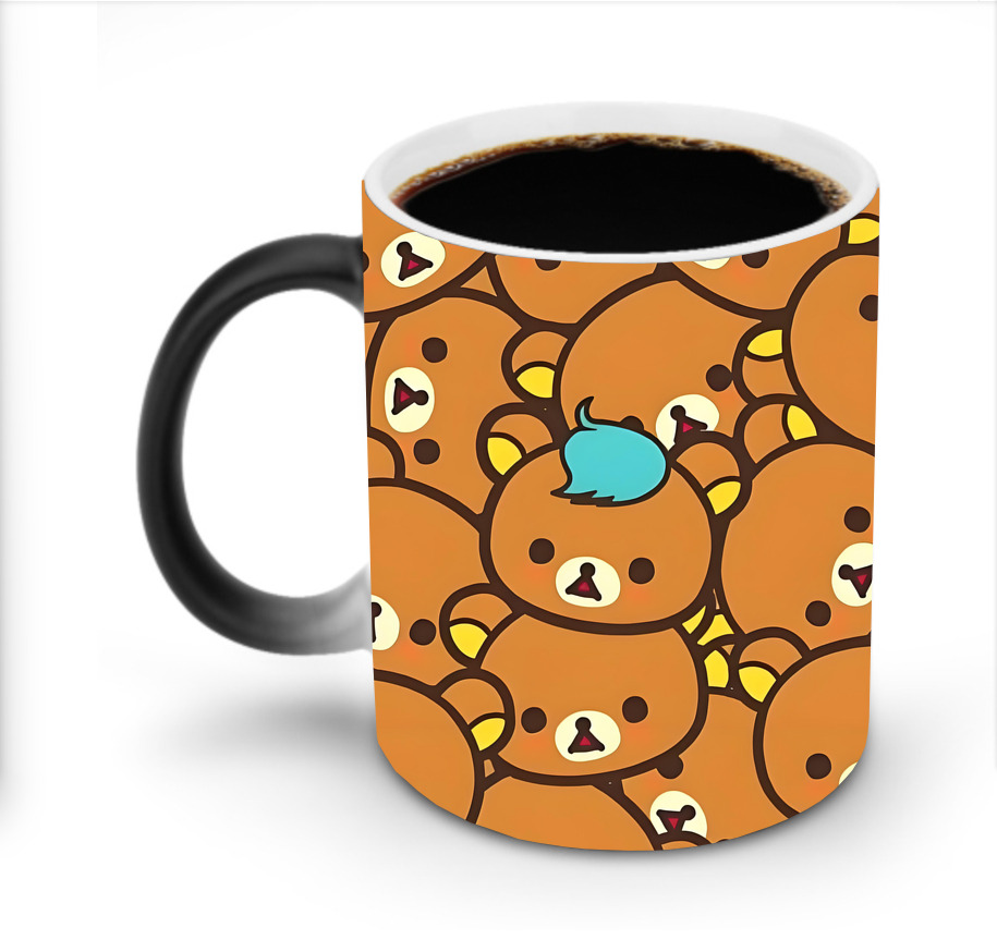 （画像用） リラックマ リラックマ キイロイトリ Rilakkuma Korilakkuma Kiiroitori 温度変色マグカップ