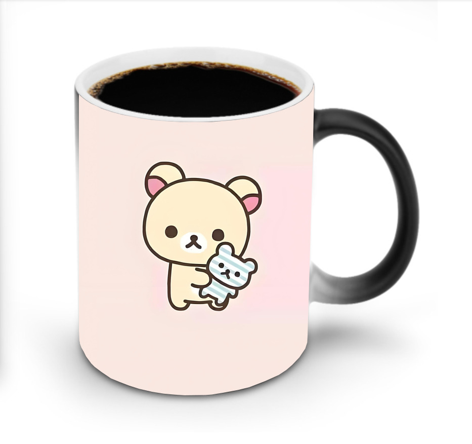 （画像用） リラックマ リラックマ キイロイトリ Rilakkuma Korilakkuma Kiiroitori 温度変色マグカップ