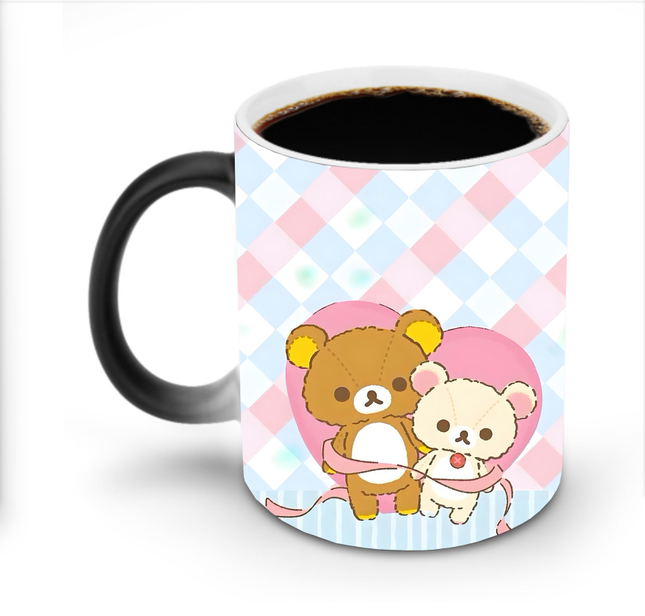 （画像用） リラックマ リラックマ キイロイトリ Rilakkuma Korilakkuma Kiiroitori 温度変色マグカップ