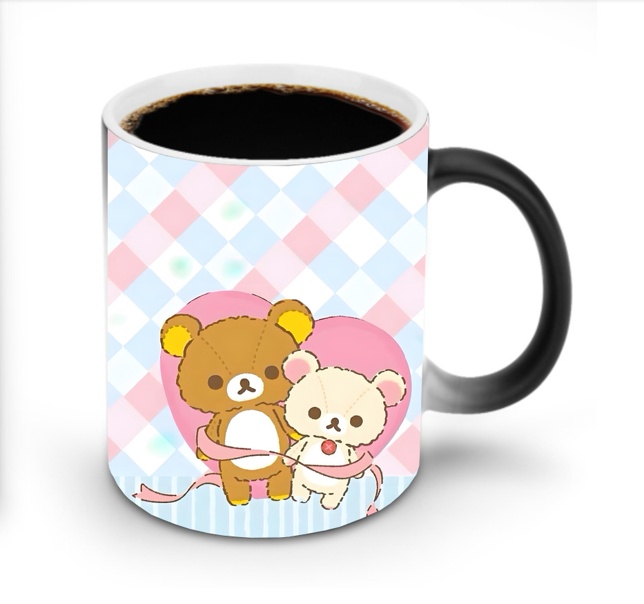 （画像用） リラックマ リラックマ キイロイトリ Rilakkuma Korilakkuma Kiiroitori 温度変色マグカップ