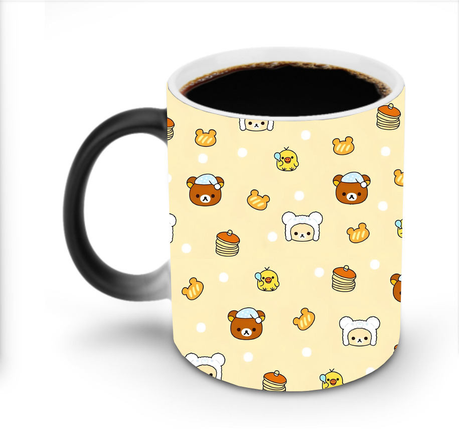 （画像用） リラックマ リラックマ キイロイトリ Rilakkuma Korilakkuma Kiiroitori 温度変色マグカップ